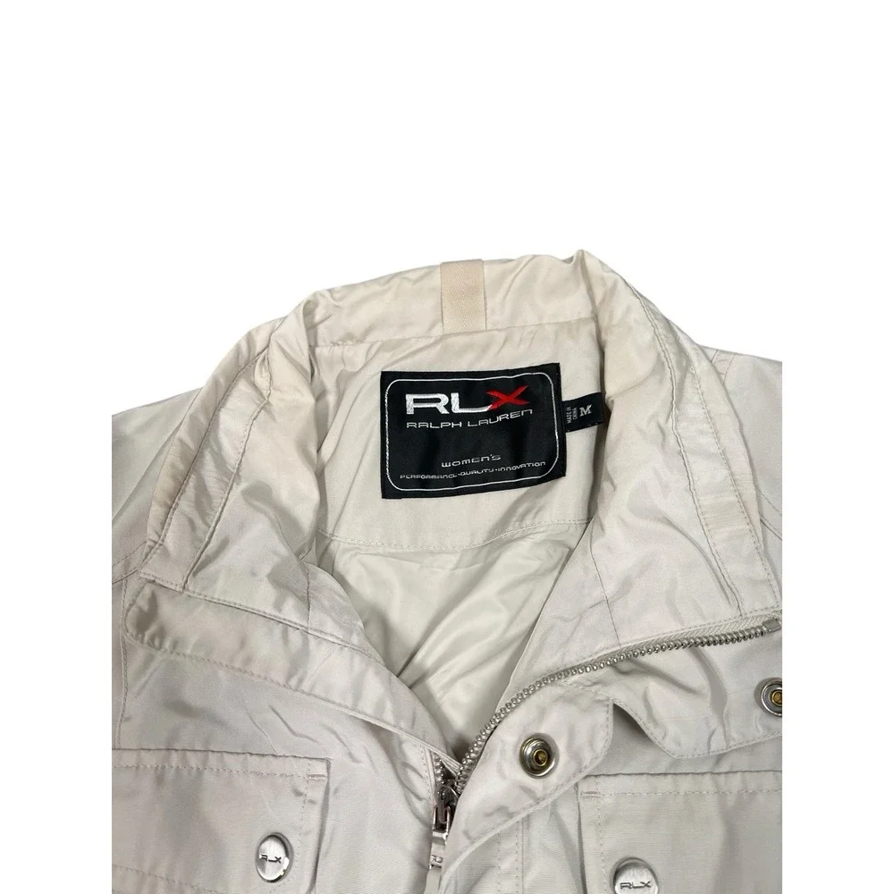 Ralph Lauren RLX Women's Ski Jacket Vented Belted White Size Medium - Picture 3 of 9